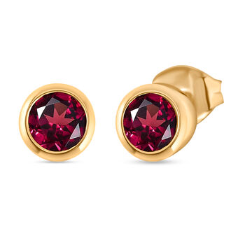 Nat&uuml;rliche Rhodolith Granat Ohrringe - 1,23 ct.
