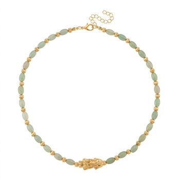Gr&uuml;ne Aventurin Pixiu Halskette und Armband
