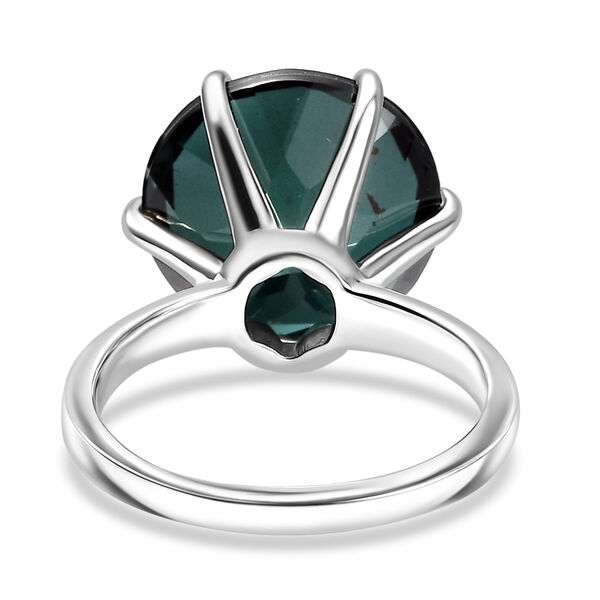 Farbwechsel-Alexandrit-Quarz-Triplette Ring, 925 Silber rhodiniert (Gr&ouml;&szlig;e 16.00) ca. 9.74 ct image number 5