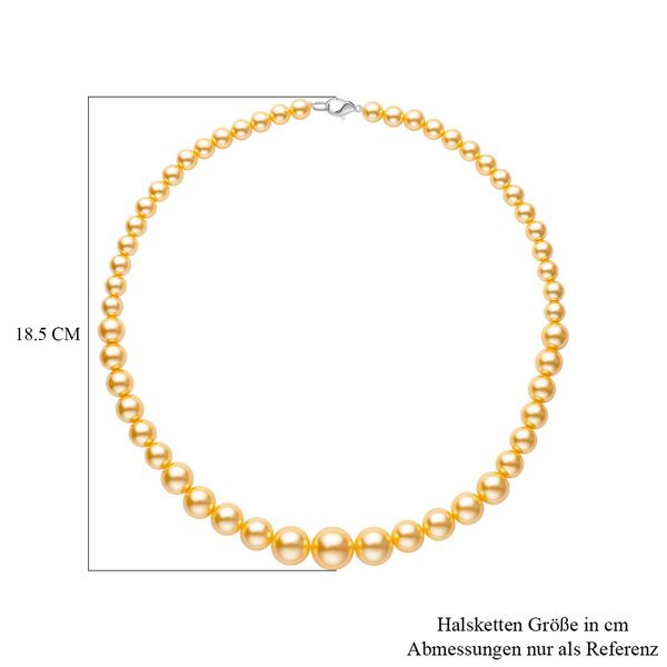 Goldene Muschelkernperle Halskette ca. 50 cm image number 5