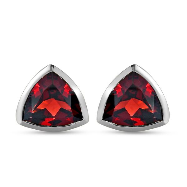 Nat&uuml;rliche Mosambik Granat Ohrringe, 925 Silber platiniert ca. 1.80 ct image number 4