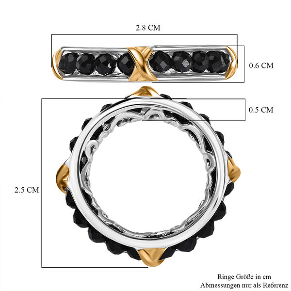 EverTrue AA schwarzer Spinell Ring - 6,50 ct. image number 6