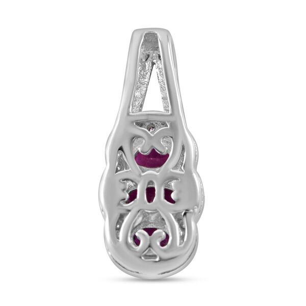 Afrikanischer Rubin und Zirkon-Anhänger - 1,08 ct. image number 3