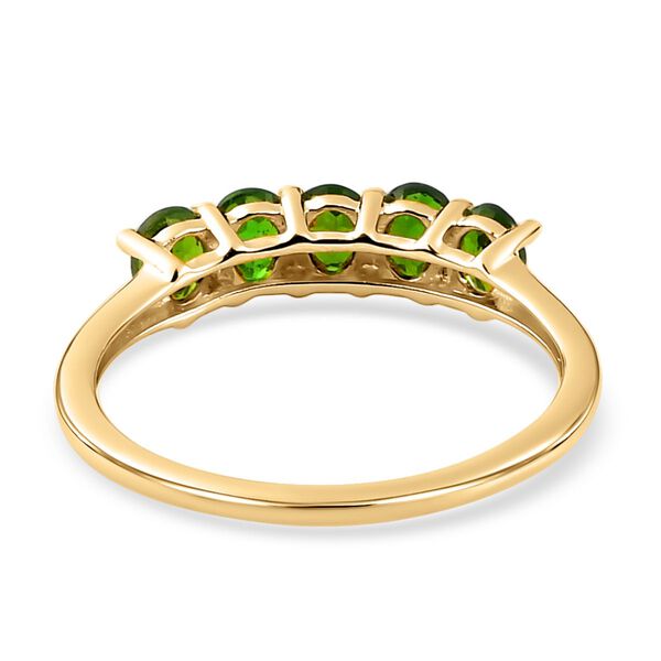 2er-Set, natürlicher Chromdiopsid Ring und Anhänger - 1,36 ct. image number 6