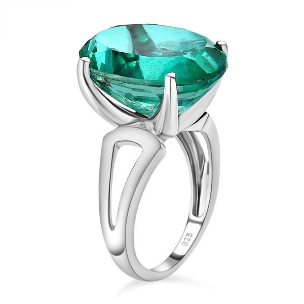 Pfau Quarz Triplette Ring, 925 Silber rhodiniert, (Gr&ouml;&szlig;e 21.00) ca. 13.43 ct image number 6