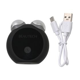 BEAUTECH 1633 Mini-Gesichtsmassagegerät, Schwarz Matt, EMS Funktion, 5V, 3W