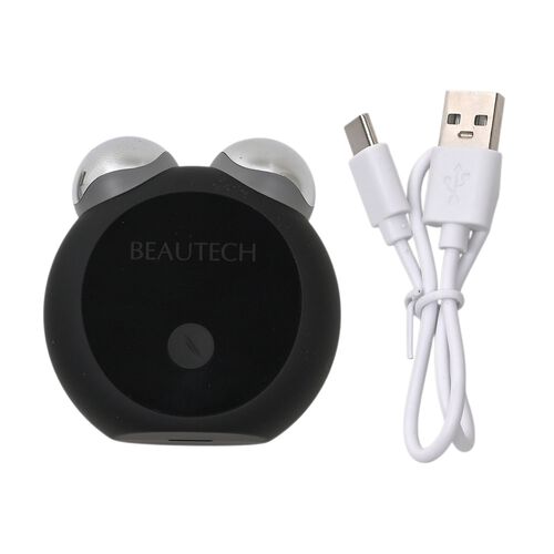 BEAUTECH 1633 Mini-Gesichtsmassagegerät, Schwarz Matt, EMS Funktion, 5V, 3W image number 0