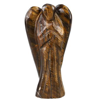 The 5th Season - Engelsfigur aus echtem Edelstein in Geschenkverpackung, Tigerauge