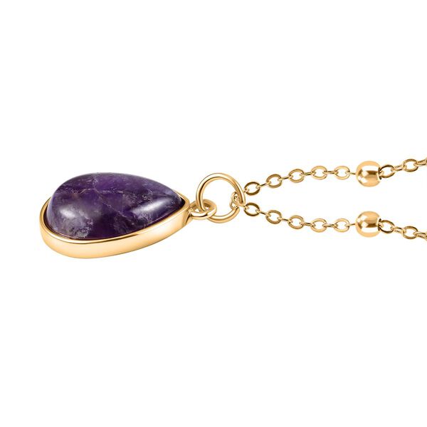 Zweifarbiger Amethyst Anh&auml;nger mit Kette, ca. 15.00 ct image number 3