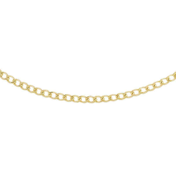 Italienische Panzerkette, ca. 50 cm, 375 Gelbgold