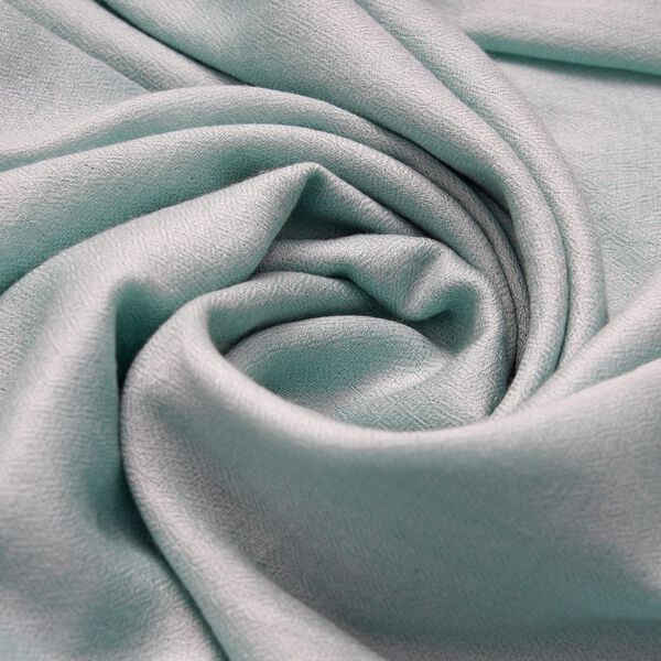 LA MAREY - 100% Kaschmirwolle superweicher Schal, Gr&ouml;&szlig;e 70x190 cm, Jadegr&uuml;n image number 5