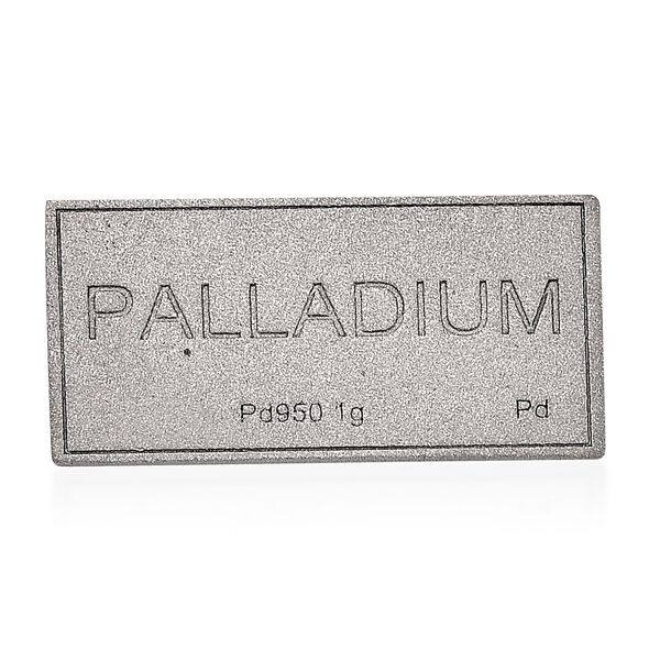 950 Palladium Barren, 1 Gramm, 0,78x1,77cm