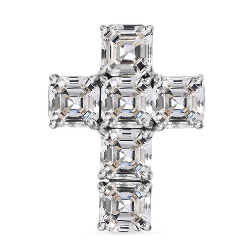 J Francis gefertigt mit SWAROVSKI- Weißer Swarovski Zirkonia-Anhänger image number 0