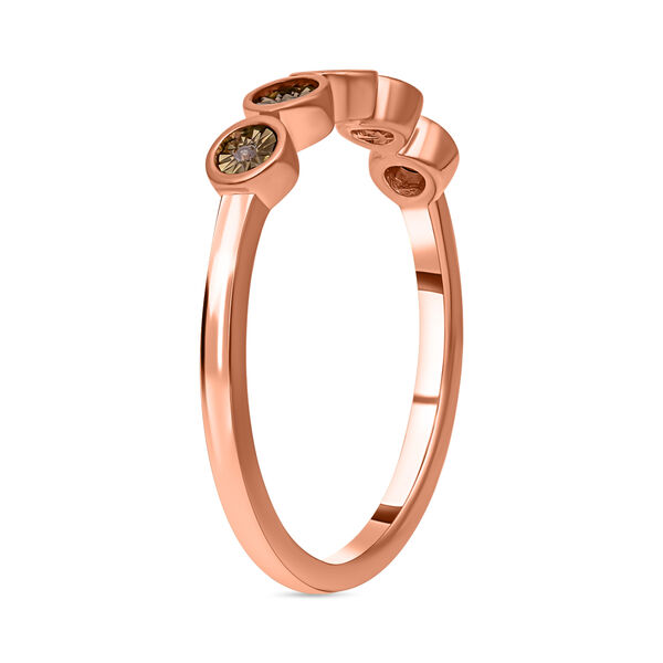 Natürlicher Champagner Diamant-Ring image number 4