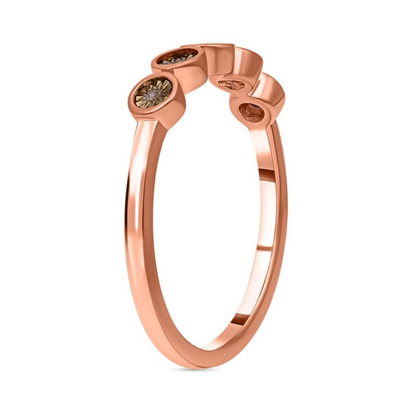 Natürlicher Champagner Diamant-Ring image number 4