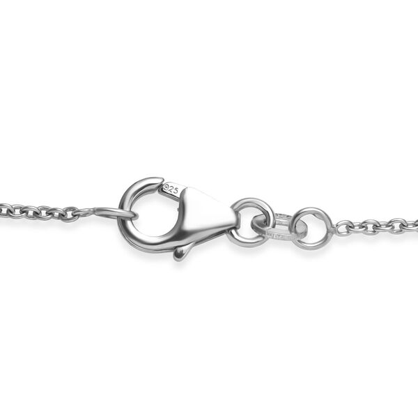 Wei&szlig;e S&uuml;&szlig;wasser Perle Halskette ca. 50 cm 925 Silber rhodiniert image number 4