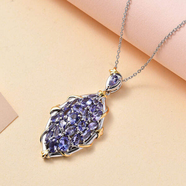 Tansanit Anhänger mit 50cm Kette - 4,40 ct. image number 9