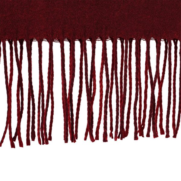 Eleganter doppelseitiger Schal mit Fransen, 68x180cm, Rot image number 7