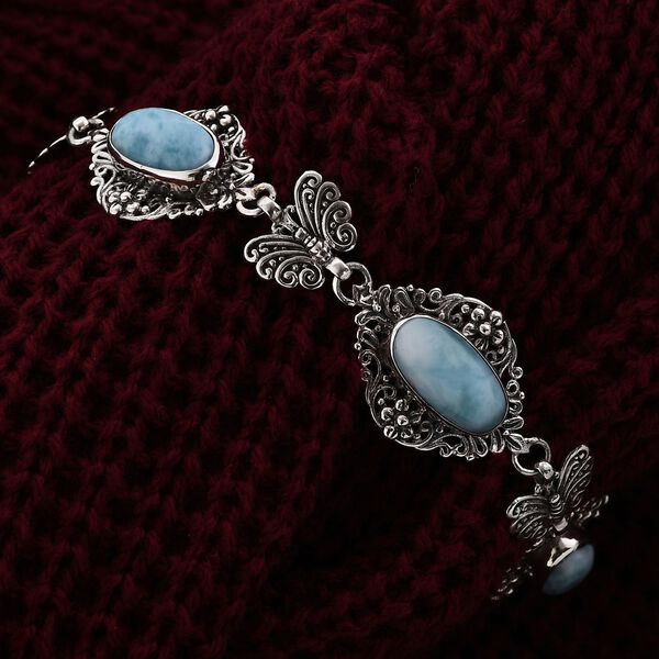 Royal Bali Kollektion - Larimar 18,5 cm Armband- 21,19 ct. image number 1