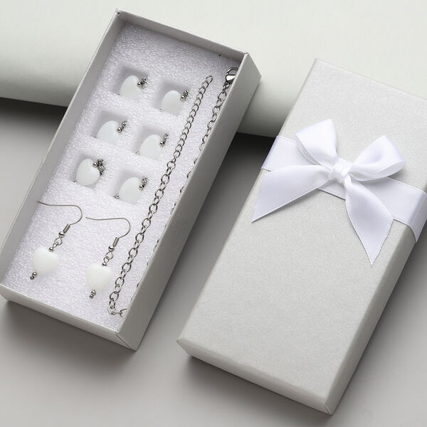 2er-Set, Opalit Ohrringe und Armband - 52,50 ct. image number 2