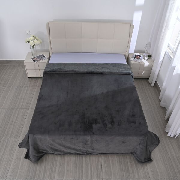 Kuschelige Decke, 2,0 x 2,3 m, dunkelgrau image number 2