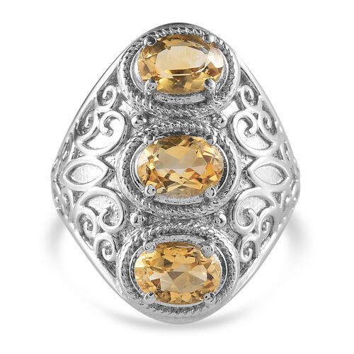 Citrin Siegelring - 2,20 ct. image number 0