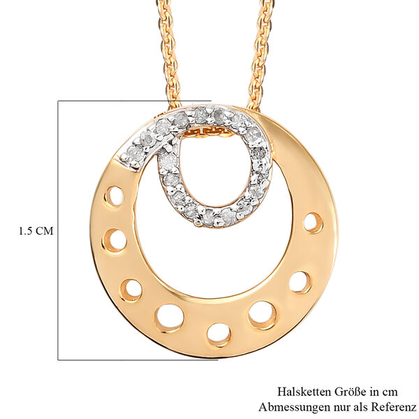 Diamant-Anh&auml;nger mit Kette in Silber image number 6