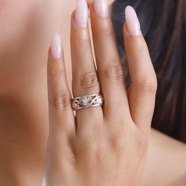 Moissanit Ring 925 Silber (Gr&ouml;&szlig;e 18.00) ca. 0,85 ct image number 3