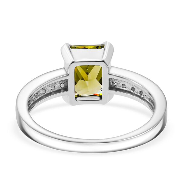 Lustro Stella gr&uuml;ner und wei&szlig;er Zirkonia Ring image number 5