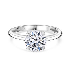 LUXURIANT DIAMOND- VS-EF Labor Diamant Ring in 585 Weißgold - 1,50 ct.