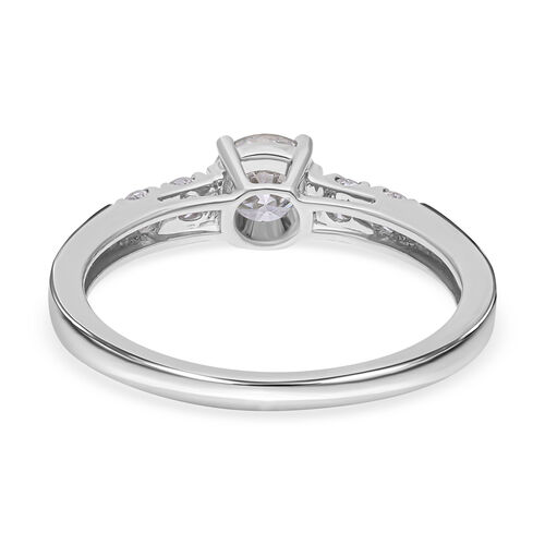 LUXORO IGI zertifizierter SI Labor Diamant Ring in 585 Weißgold- 1 ct. image number 7