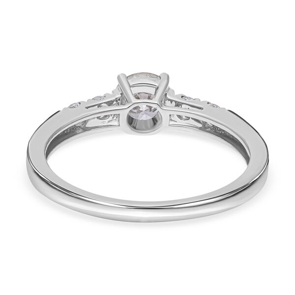 LUXORO IGI zertifizierter SI Labor Diamant Ring in 585 Wei&szlig;gold- 1 ct. image number 7