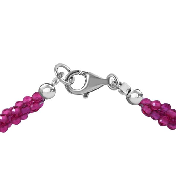 Rhodolith Granat Halskette, 45 cm - 100 ct. image number 4