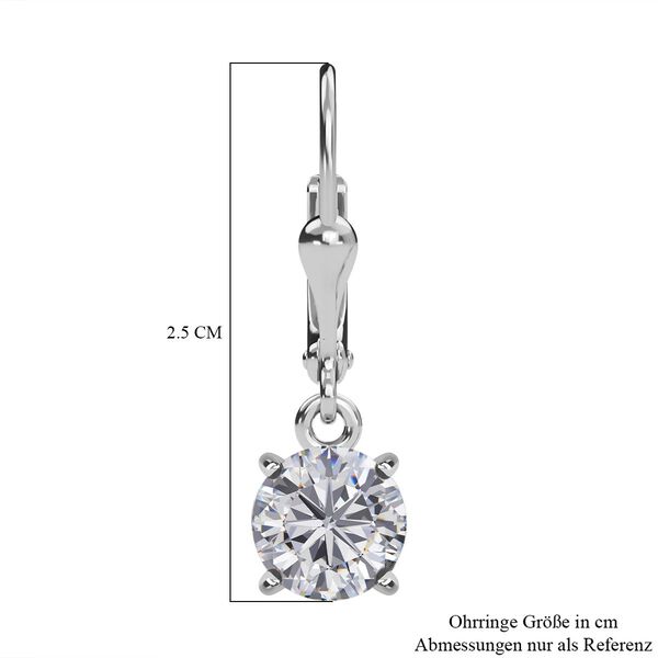 Wei&szlig;e Zirkonia-Ohrringe - 4,17 ct. image number 6