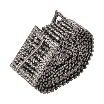 Kristall G&uuml;rtel, Schwarz