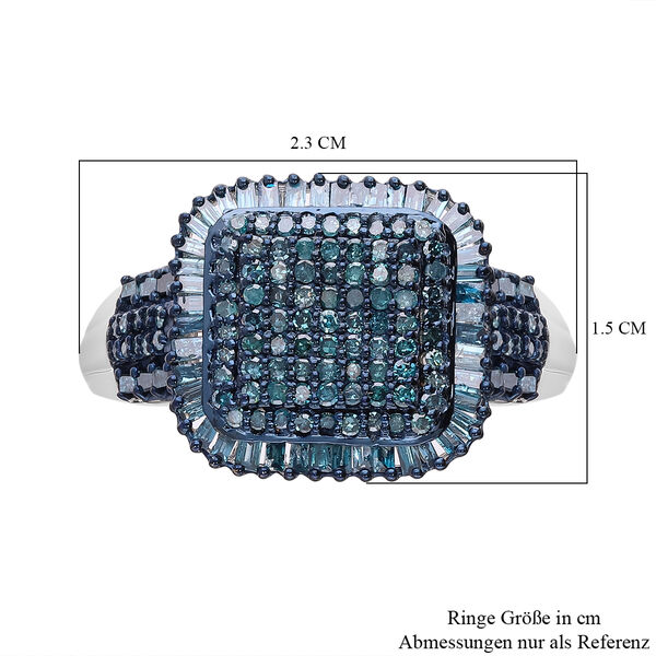 Blauer Diamant-Ring - 1 ct. image number 4