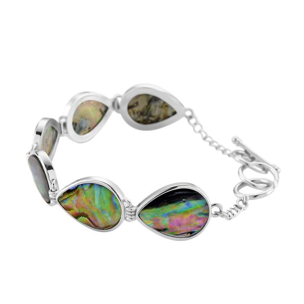 Abalone Muschel Armband ca. 19 cm mit 2.5 cm extender, Reine Legierung image number 3