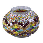 Handgefertigte orientalische Mosaik Glas Tischlampe - Weinkrug Form, Größe 12x38 cm, Mehrfarbig image number 3
