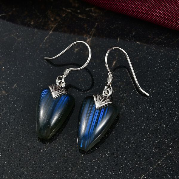 D'Joy AAA Labradorit Ohrringe 925 Silber rhodiniert ca. 26.40 ct image number 2