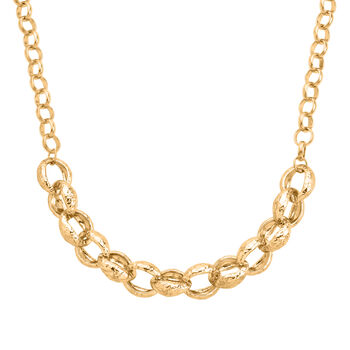 Gelb Halskette ca. 50 cm + 5 cm Extender, ca. 77,50g