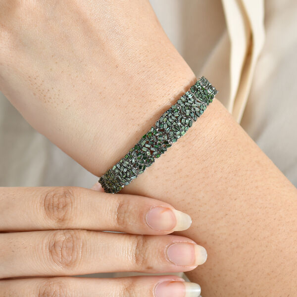 D'Joy gr&uuml;nes Diamant 19cm Armband - 4,95 ct. image number 3