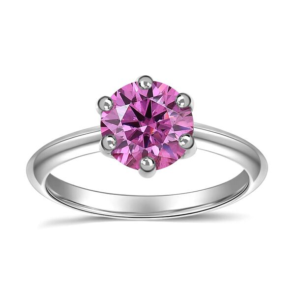 Rosa Moissanit Ring - 1,47 ct. image number 4