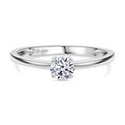 LUXURIANT DIAMOND - Lab Grown Diamant VS-EF Ring 925 Silber rhodiniert (Größe 17.00) ca. 0.50 ct