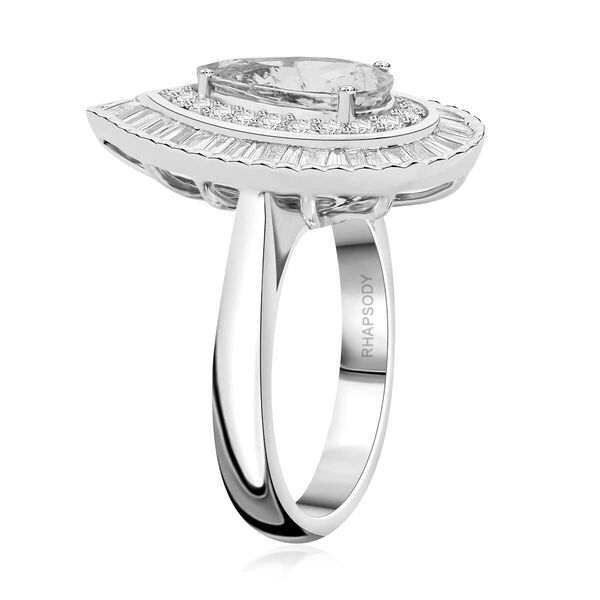 Chairman's Vault Collection - zertifiziert und geprüft RHAPSODY AAAA Paraiba Turmalin und VS-EF Diamant Ring in 950 Platin - 3,20 ct. image number 2