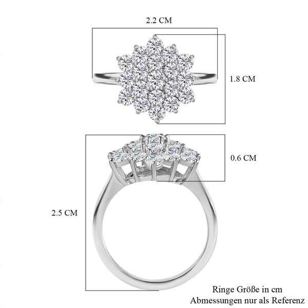 Funkelnde Königin- Moissanit Ring- 2,09 ct. image number 4