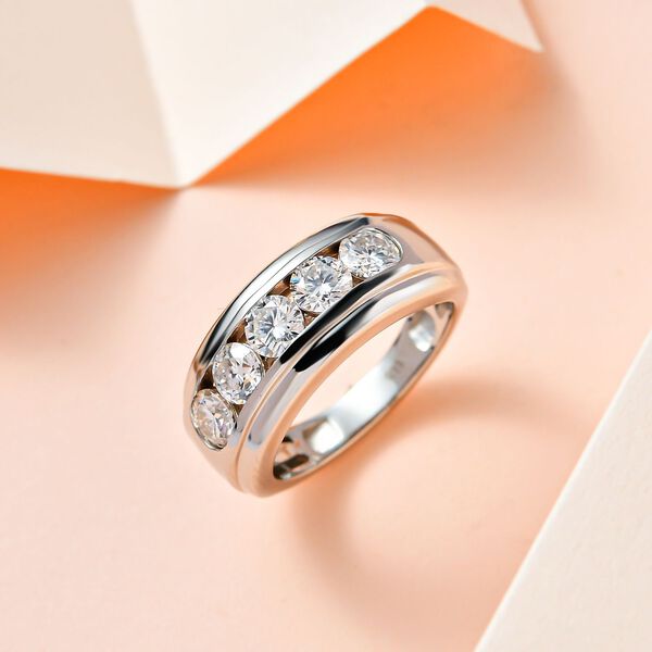 Moissanit Ring - 1,41 ct. image number 8