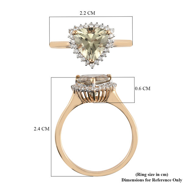 ILIANA AAA Turkizit und Diamant-Ring, 750 Gelbgold  ca. 2,06 ct image number 5