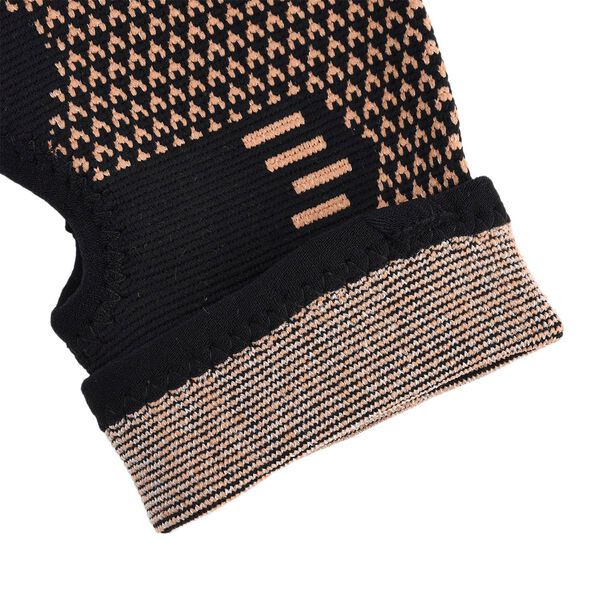 Kupferfaser Handgelenk Bandagen Paar, st&uuml;tzend, atmungsaktiv, Schwarz-Kupfer, Gr&ouml;&szlig;e S image number 6