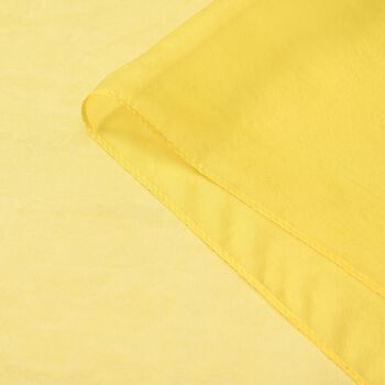 LA MAREY - 100% Maulbeeren-Seidenschal, Chiffon, 110x180 cm, Gelb