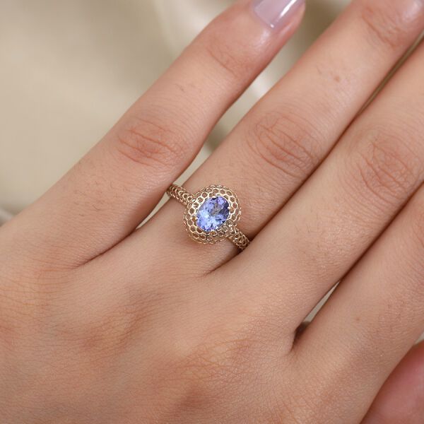 MIRAGE COLLEKTION AA Tansanit Ring 375 Gelbgold image number 3